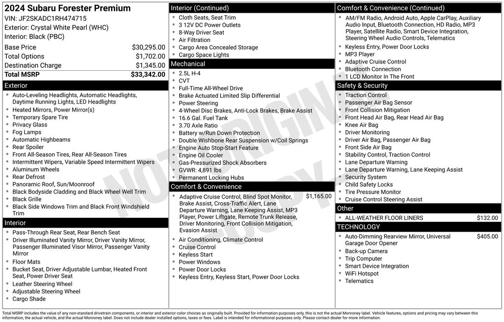 2024 Subaru Forester