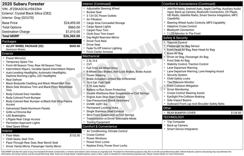 2020 Subaru Forester