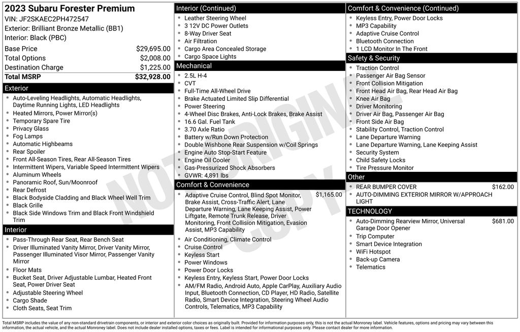 2023 Subaru Forester