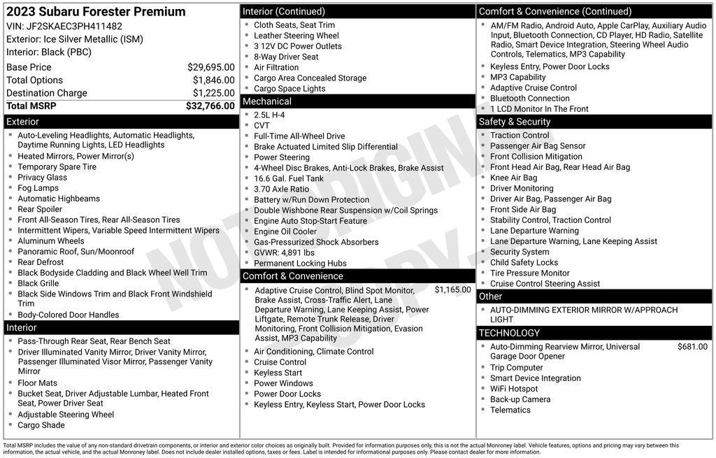 2023 Subaru Forester