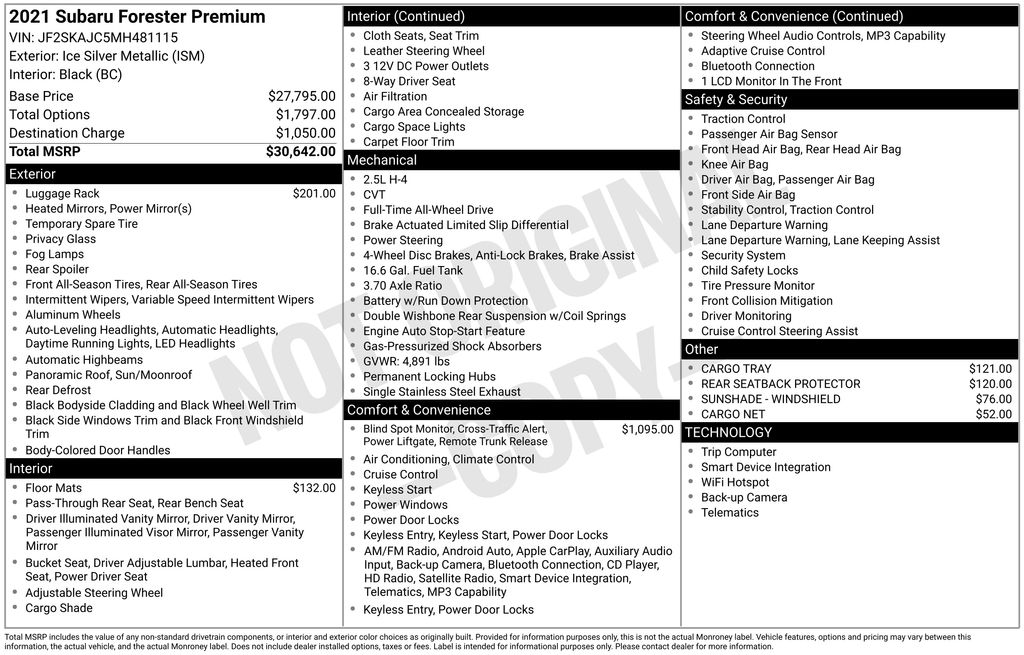 2021 Subaru Forester