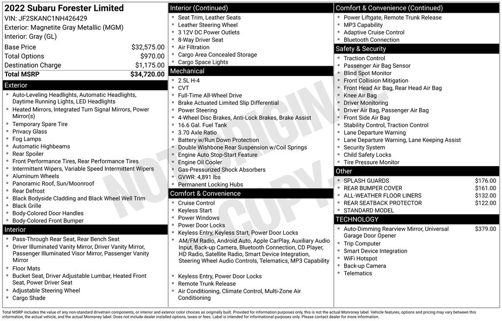 2022 Subaru Forester