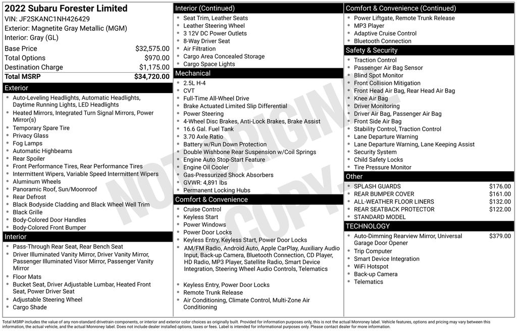 2022 Subaru Forester