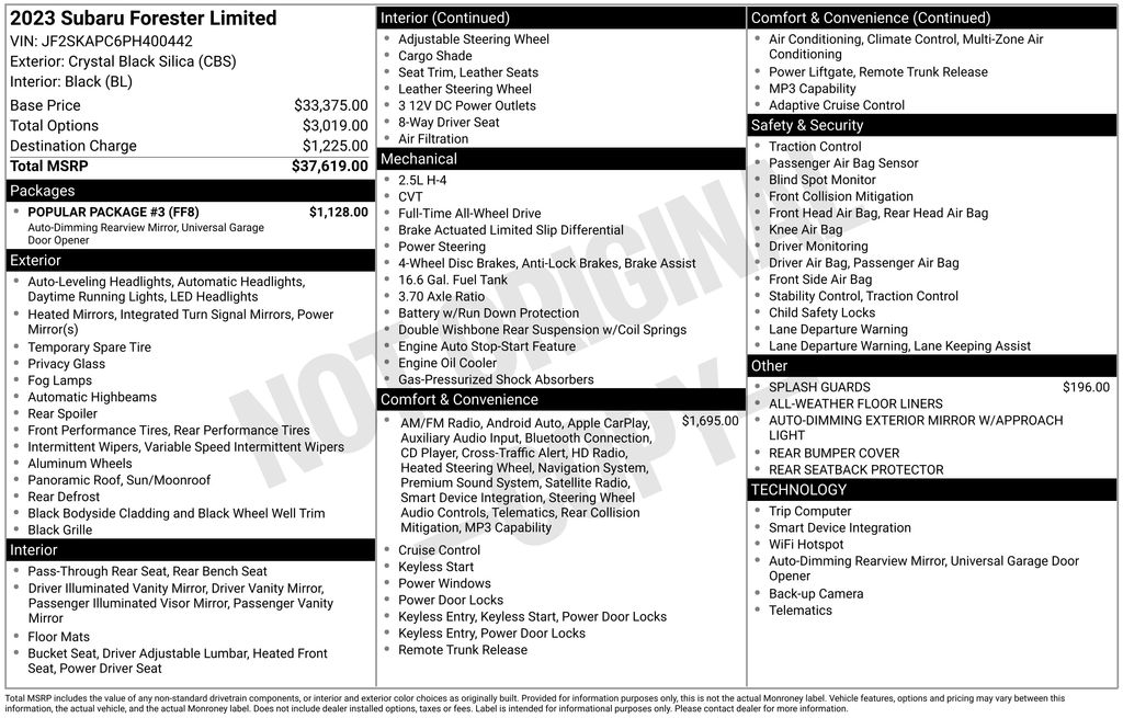 2023 Subaru Forester
