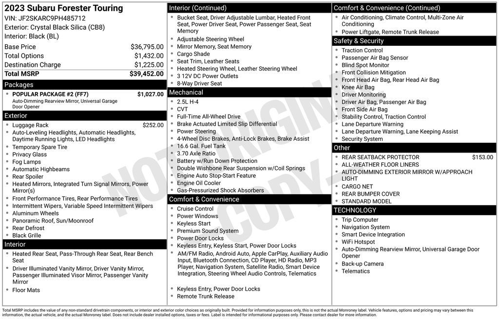 2023 Subaru Forester