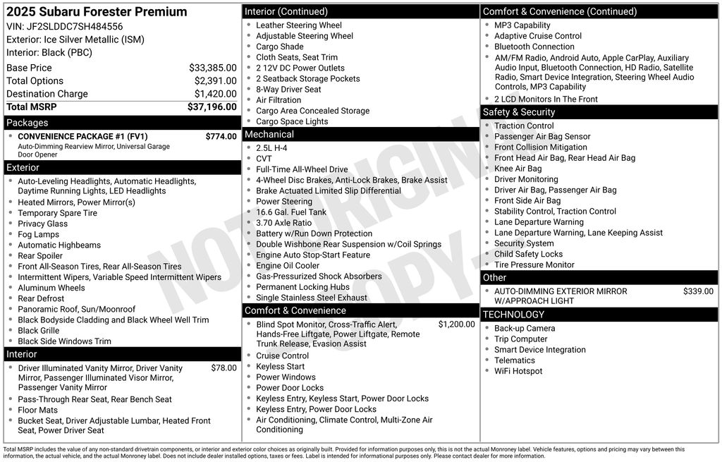 2025 Subaru Forester