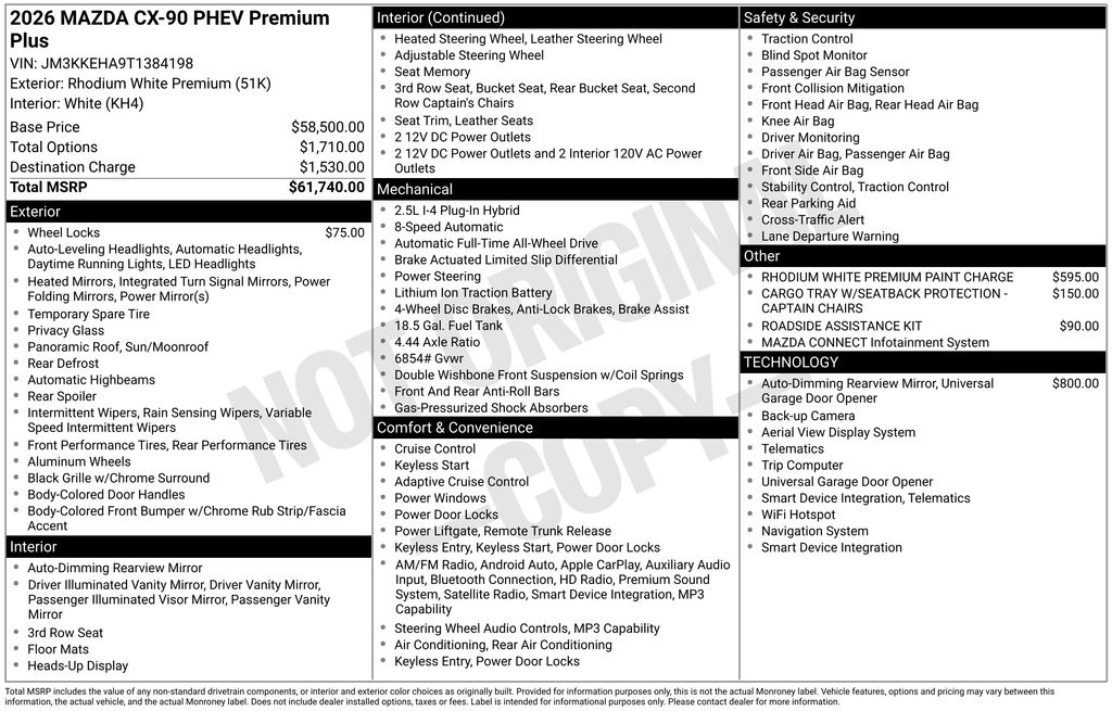 2026 Mazda CX-90 PHEV