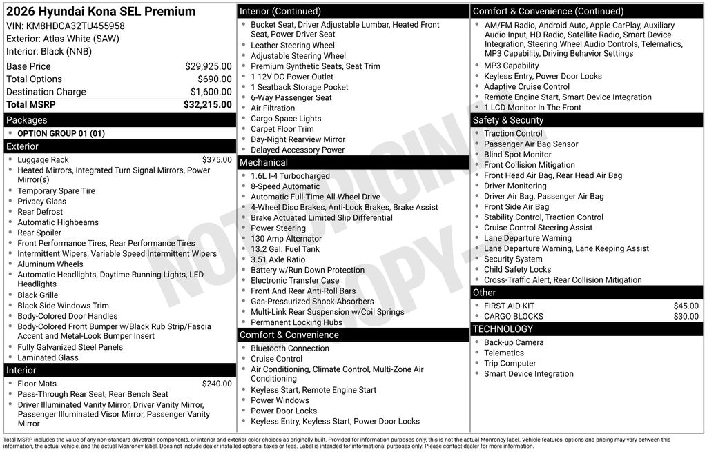 2026 Hyundai Kona