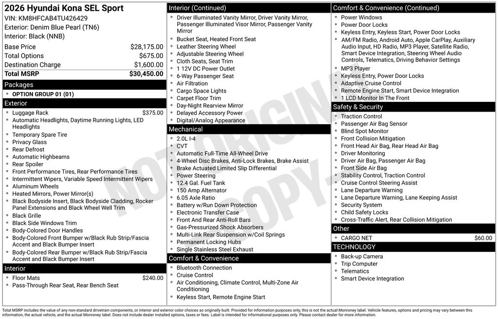 2026 Hyundai Kona