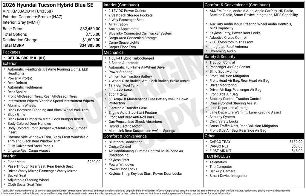 2026 Hyundai Tucson Hybrid