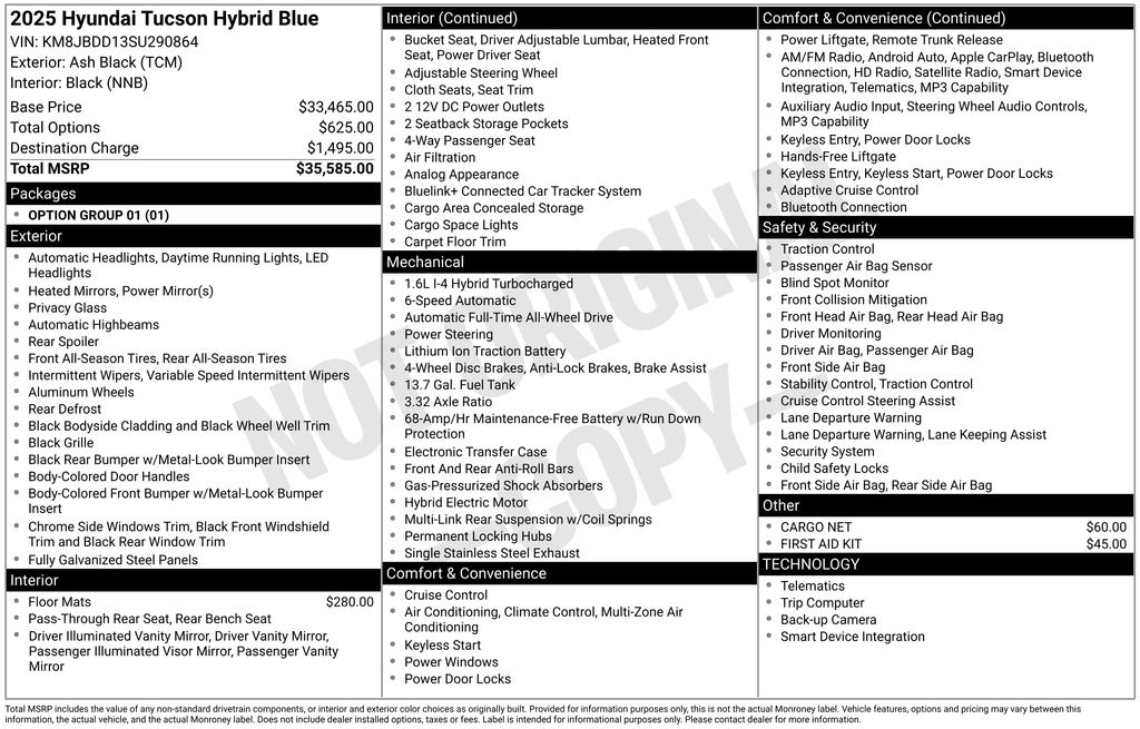 2025 Hyundai Tucson Hybrid