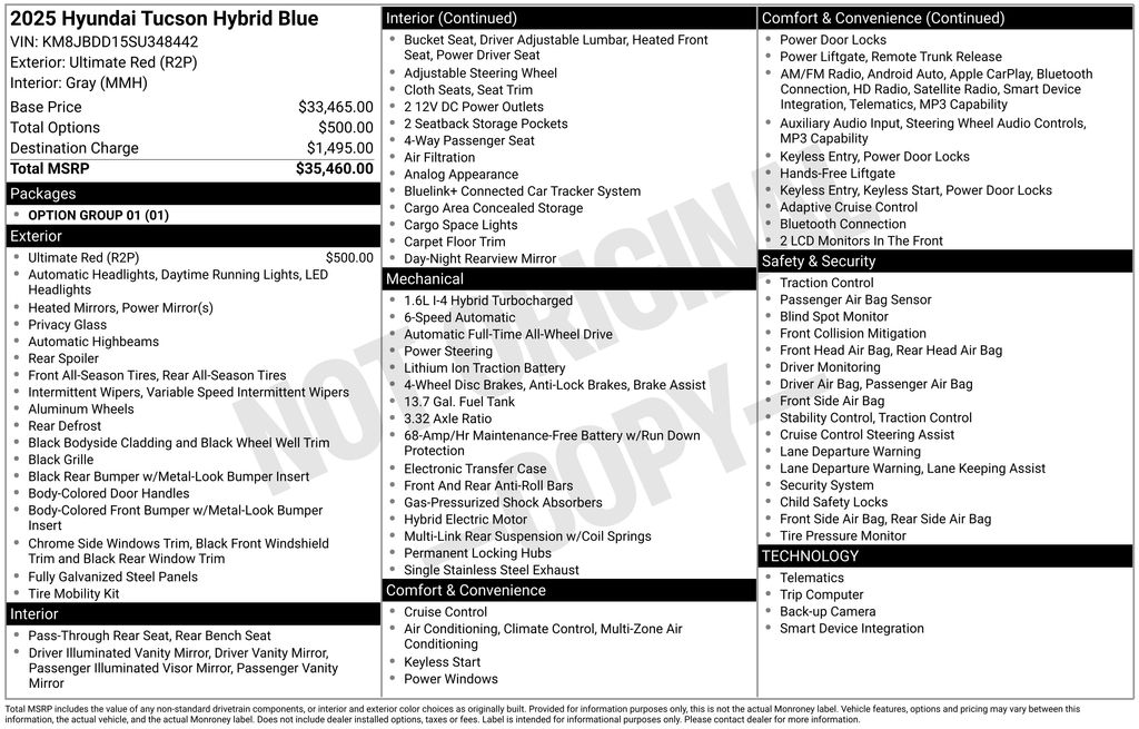 2025 Hyundai Tucson Hybrid