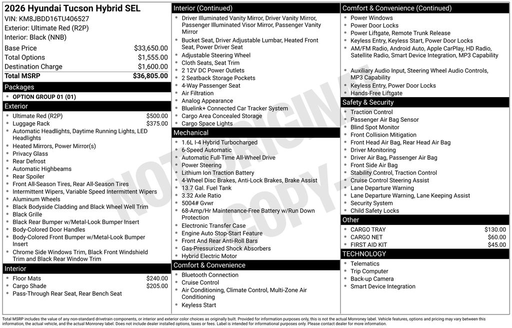 2026 Hyundai Tucson Hybrid