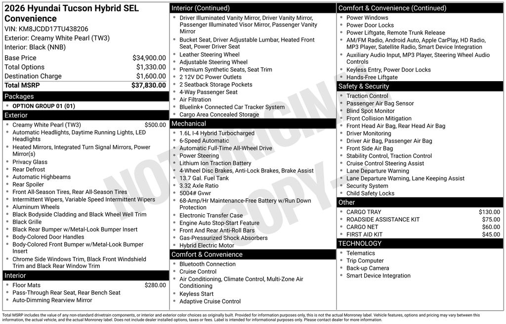 2026 Hyundai Tucson Hybrid