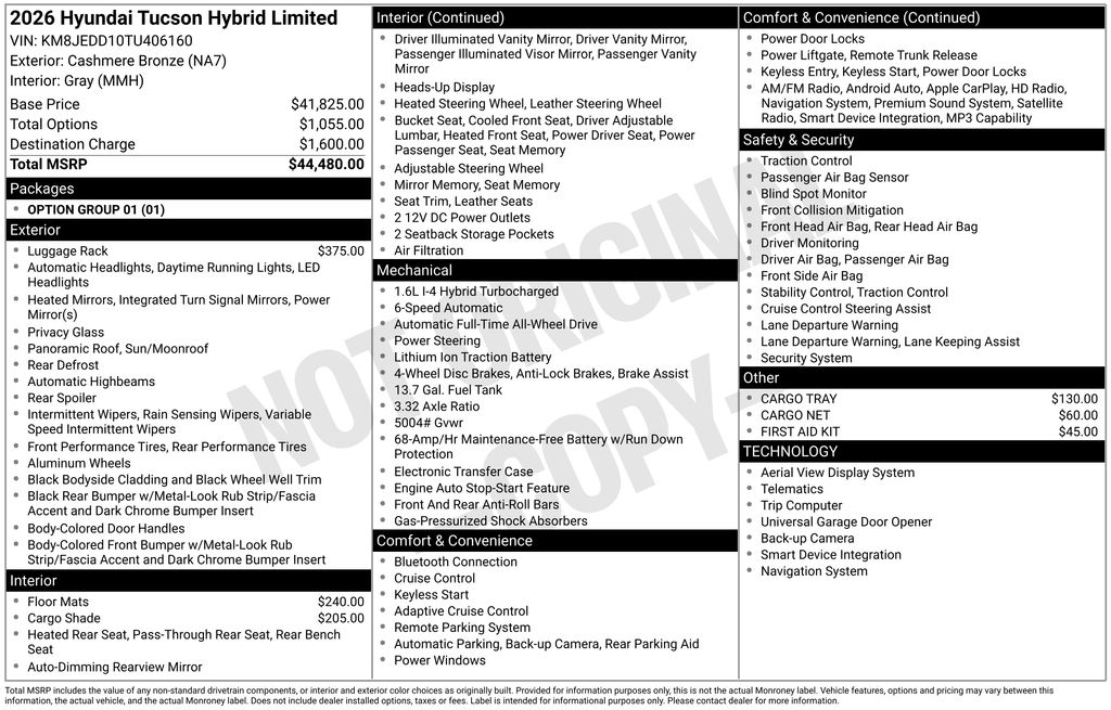 2026 Hyundai Tucson Hybrid