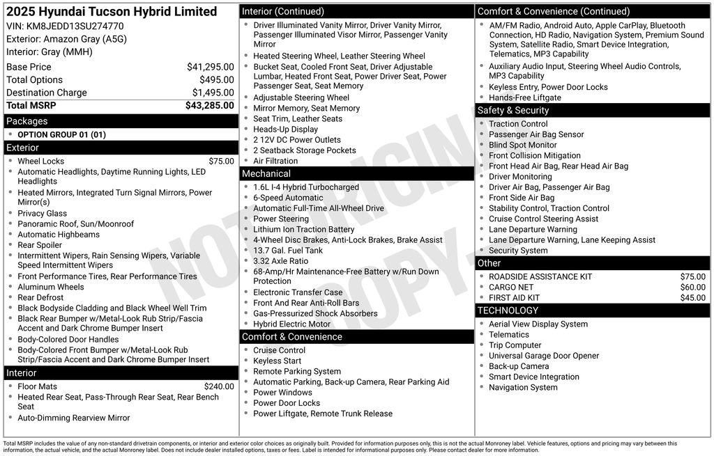 2025 Hyundai Tucson Hybrid