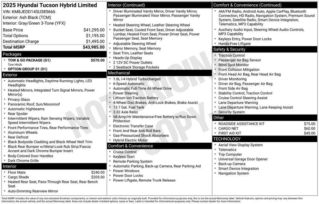2025 Hyundai Tucson Hybrid