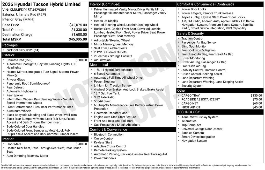 2026 Hyundai Tucson Hybrid