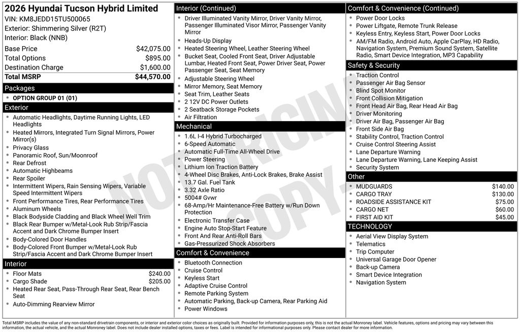 2026 Hyundai Tucson Hybrid