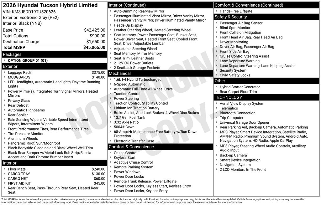 2026 Hyundai Tucson Hybrid