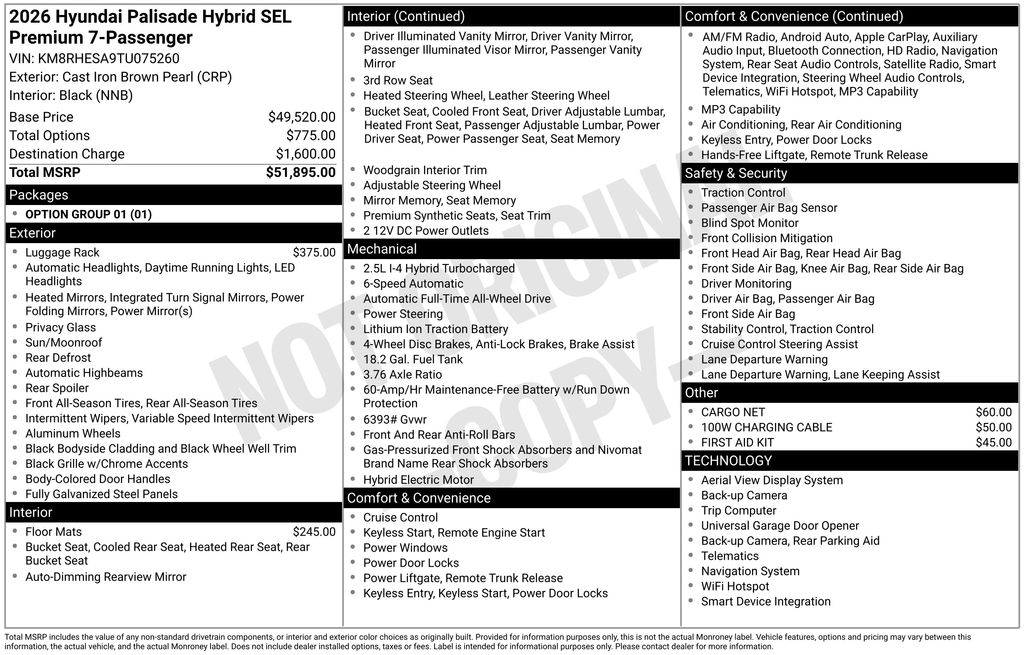 2026 Hyundai Palisade Hybrid