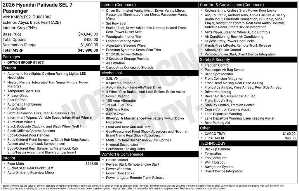 2026 Hyundai Palisade