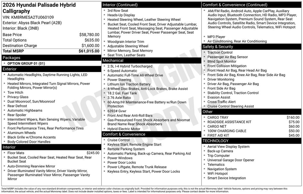 2026 Hyundai Palisade Hybrid