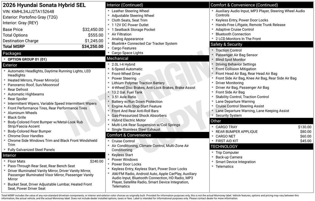 2026 Hyundai Sonata Hybrid