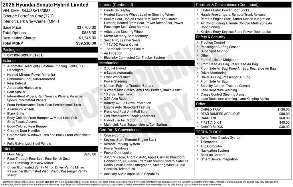 2025 Hyundai Sonata Hybrid