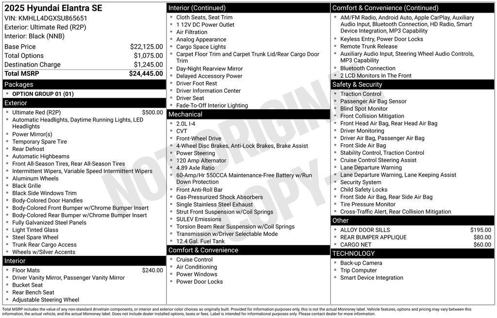 2025 Hyundai Elantra