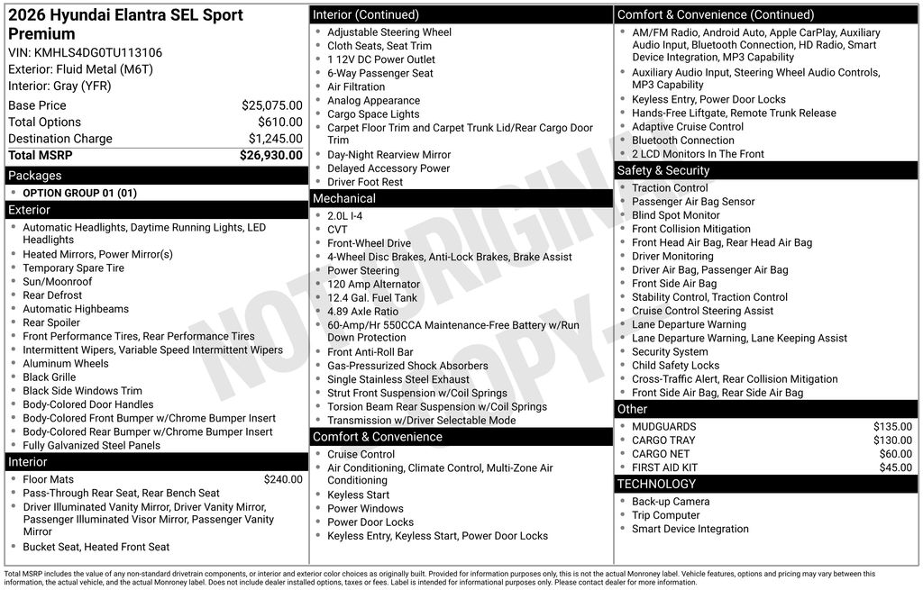 2026 Hyundai Elantra
