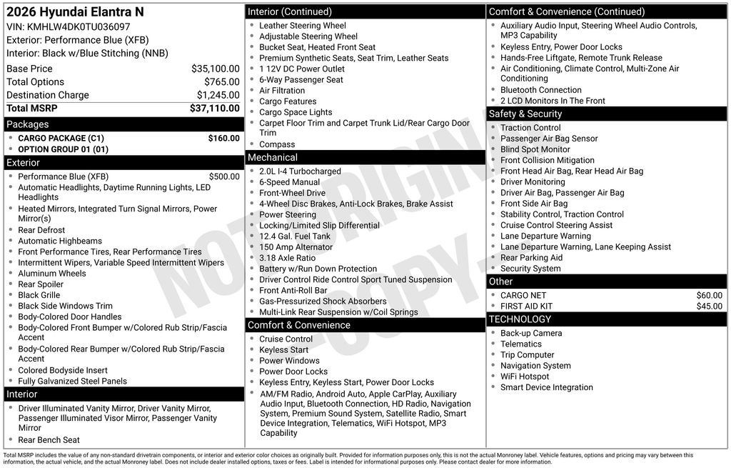 2026 Hyundai Elantra N