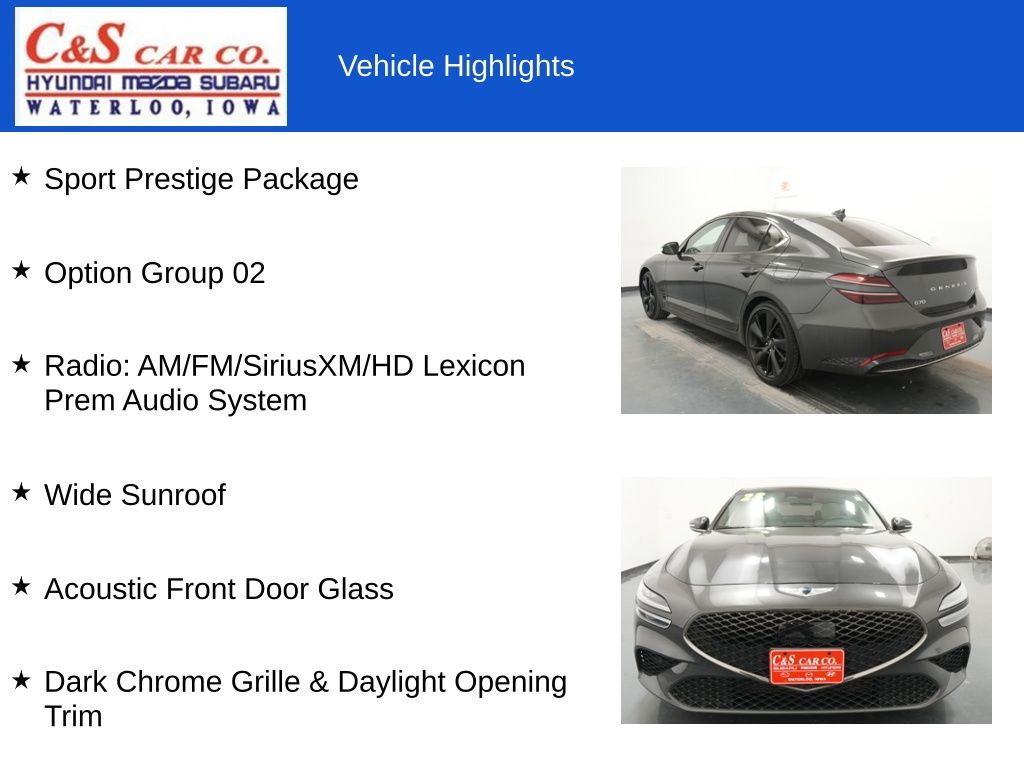 2023 Genesis G70