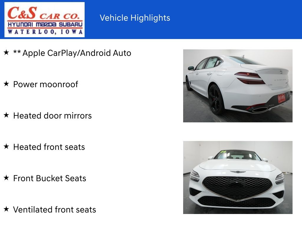 2026 Genesis G70