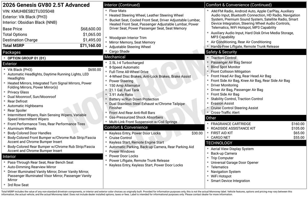 2026 Genesis GV80