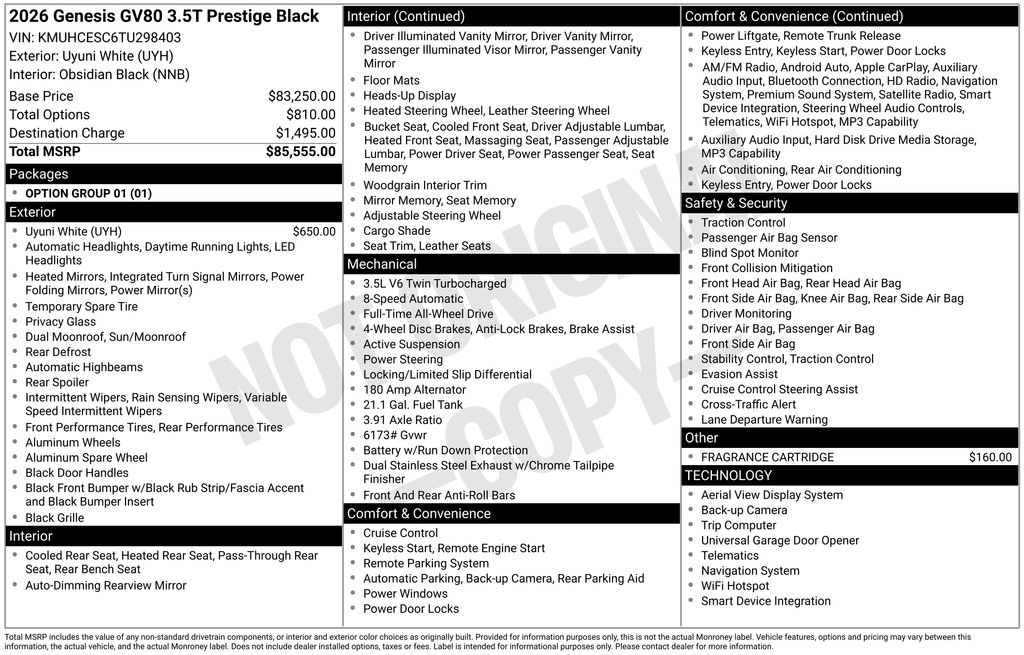 2026 Genesis GV80