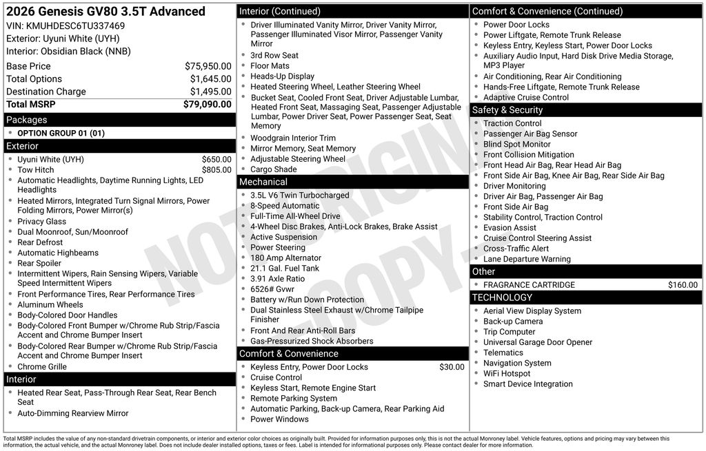 2026 Genesis GV80