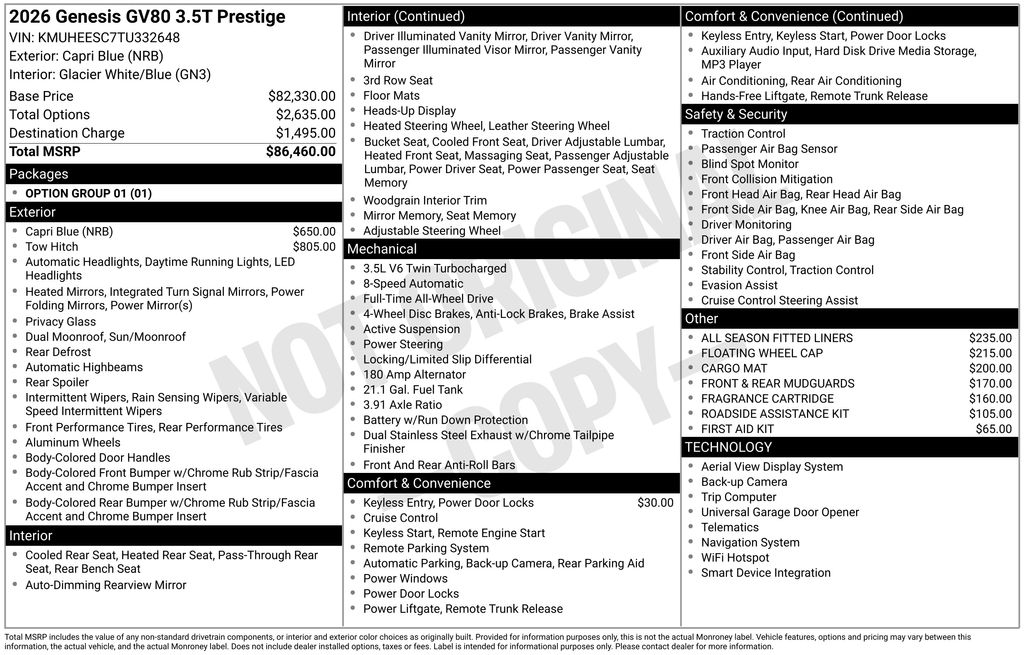 2026 Genesis GV80