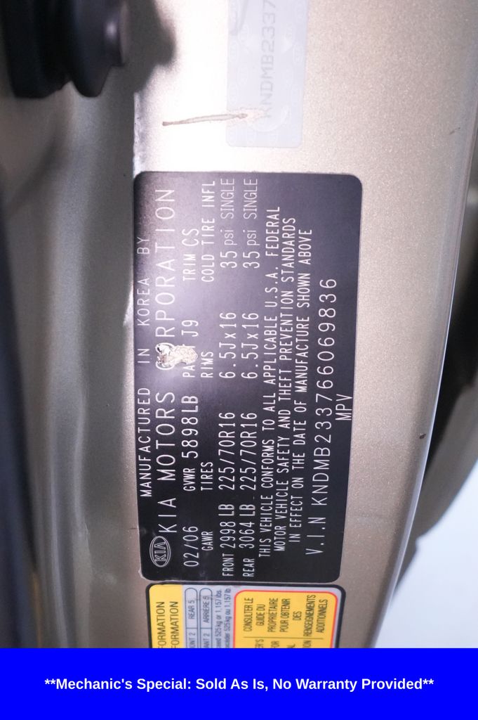 2006 Kia Sedona