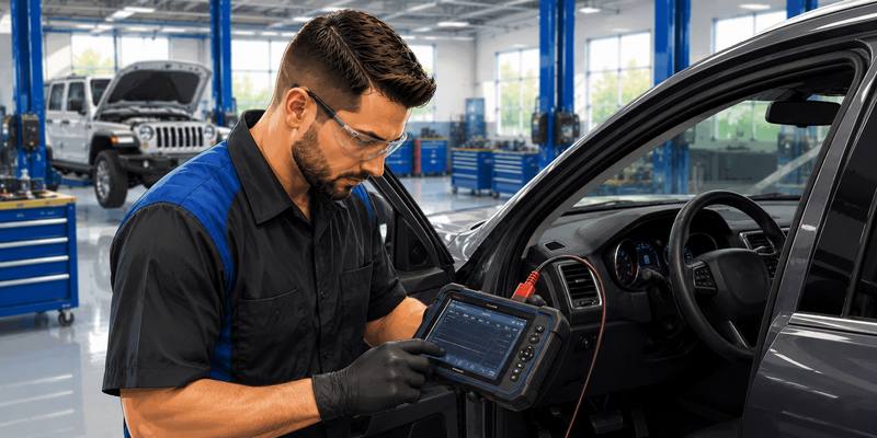 Check engine light diagnostics at Landmark service center
