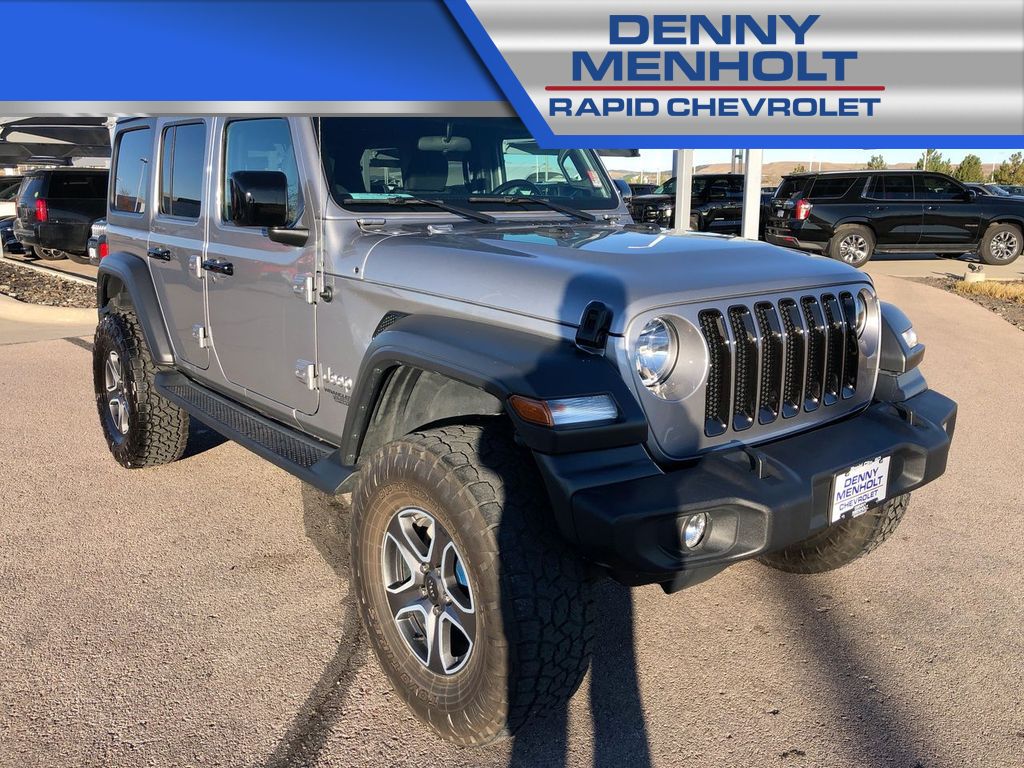 Used 2020 Jeep Wrangler Unlimited Sport S with VIN 1C4HJXDG5LW201636 for sale in Billings, MT