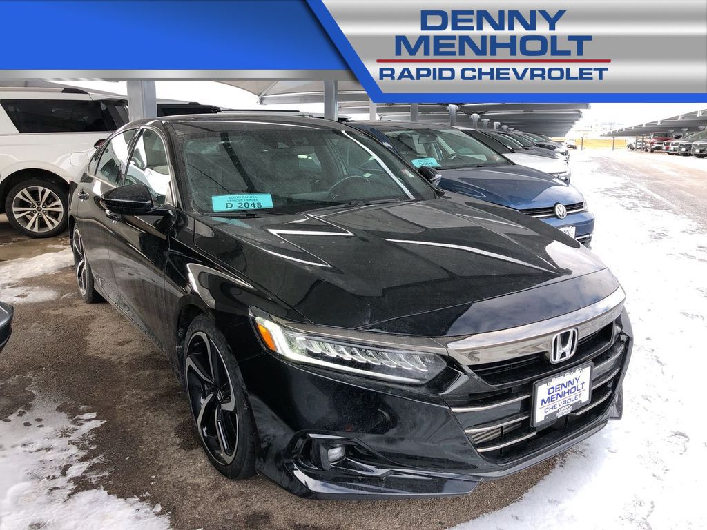 Used 2021 Honda Accord Sport with VIN 1HGCV1F35MA109576 for sale in Billings, MT