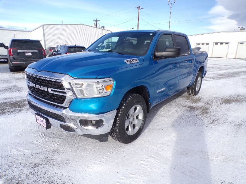 Used 2022 RAM Ram 1500 Pickup Big Horn/Lone Star with VIN 1C6SRFFT7NN400349 for sale in Billings, MT