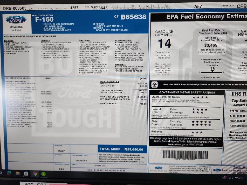 2012 Ford F-150