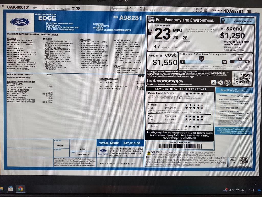 2022 Ford Edge