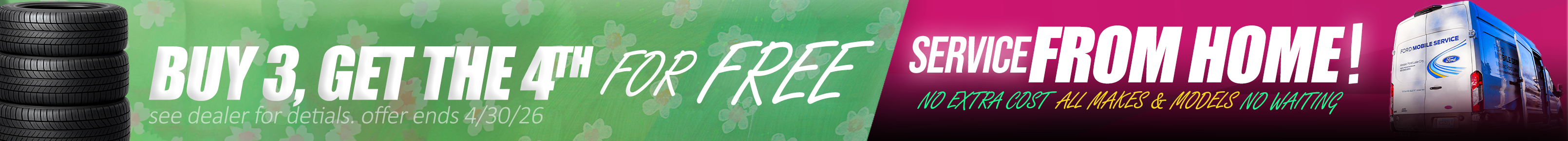 Service special banner