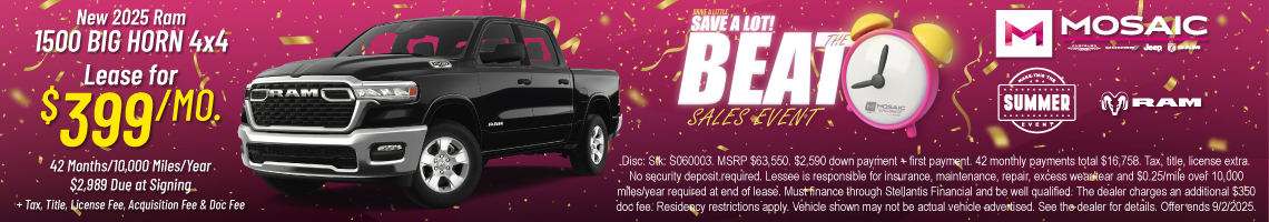 New 2025 Ram 1500 Big Horn