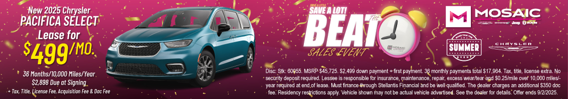 New 2025 Chrysler Pacifica Select