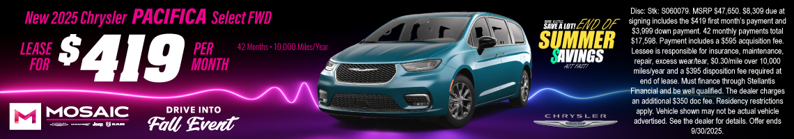 25SEP_MCDJR_LEASE_NEW 2025 CHRYSLER PACIFICA SELECT