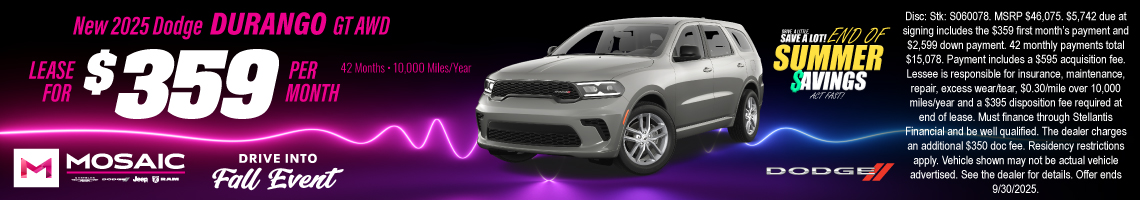25SEP_MCDJR_LEASE_NEW 2025 DODGE DURANCE GT